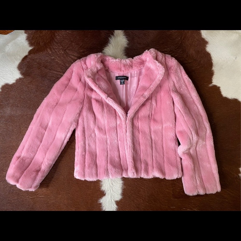 Pink Faux Fur Jacket